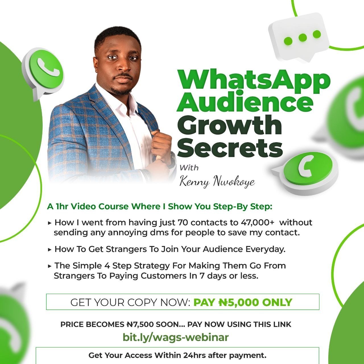 WhatsApp Audience Growth Secrets course cover